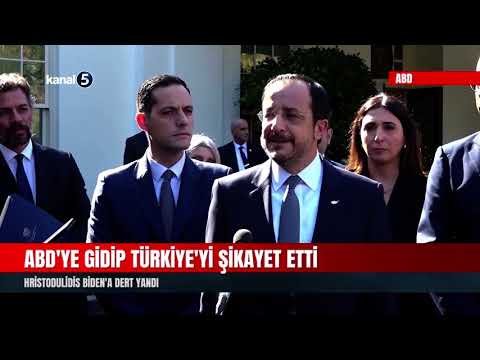 ABD’ye Gidip Türkiye’yi Şikayet Etti | Hristodulidis Biden’a Dert Yandı