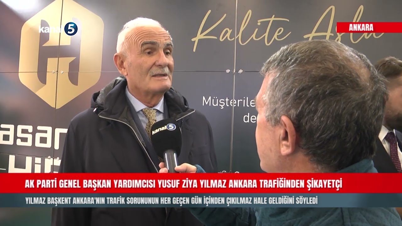 AK Parti Genel Başkan Yardımcısı Yusuf Ziya Yılmaz Ankara Trafiğinden Şikayetçi