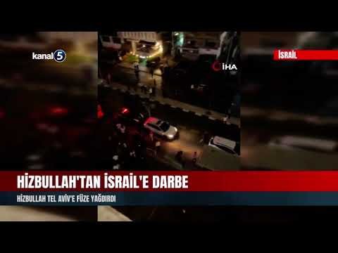 Hizbullah’tan İsrail’e Darbe | Hizbullah Tel Aviv’e Füze Yağdırdı