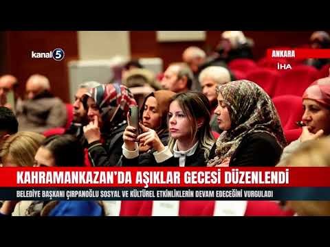 Kahramankazan’da Aşıklar Gecesi Düzenlendi