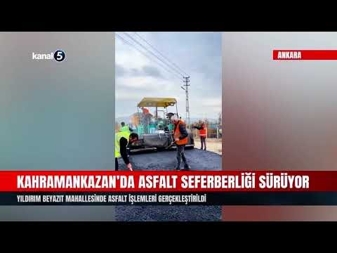 Kahramankazan’da Asfalt Seferberliği Sürüyor