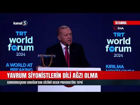 Yavrum Siyonistlerin Dili Ağzı Olma | Cumhurbaşkanı Erdoğan’dan Sözünü Kesen Provokatöre Tepki