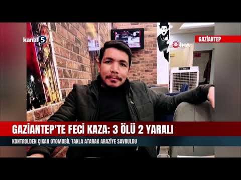 Gaziantep’te Feci Kaza; 3 Ölü 2 Yaralı