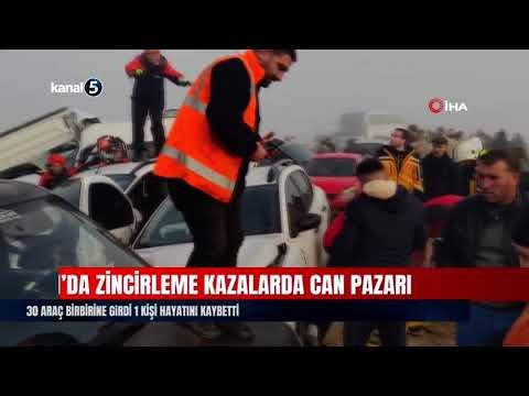 Van’da Zincirleme Kazalarda Can Pazarı | 30 Araç Birbirine Girdi 1 Kişi Hayatını Kaybetti