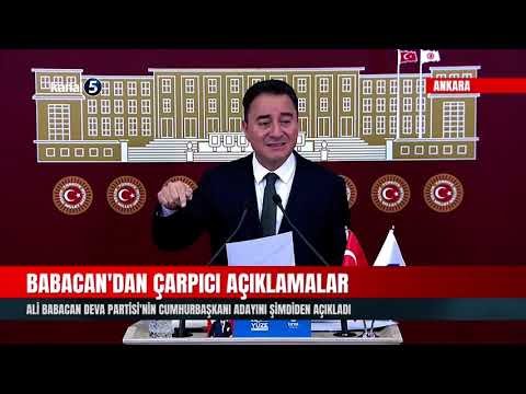Ali Babacan DEVA Partisi’nin Cumhurbaşkanı Adayını Şimdiden Açıkladı