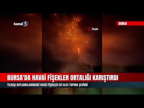 Bursa’da Havai Fişekler Ortalığı Karıştırdı