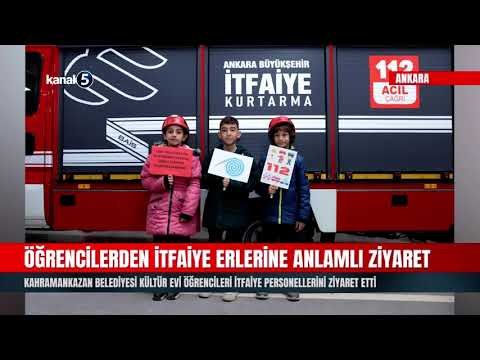 Kahramankazan Belediyesi Kültür Evi Öğrencileri İtfaiye Personellerini Ziyaret Etti