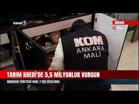 Tarım Kredi’de 5,5 Milyonluk Vurgun | Muhasebe Yöneticisi Dahil 7 Kişi Gözaltında