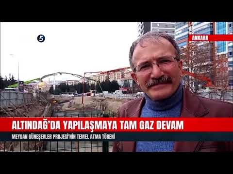 Altındağ’da Yapılaşmaya Tam Gaz Devam | Meydan Güneşevler Projesi’nin Temel Atma Töreni