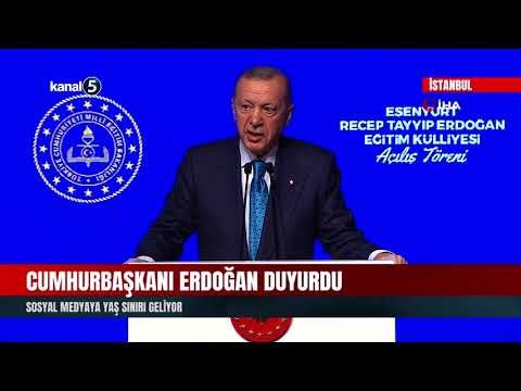 Cumhurbaşkanı Erdoğan Duyurdu | Sosyal Medyaya Yaş Sınırı Geliyor