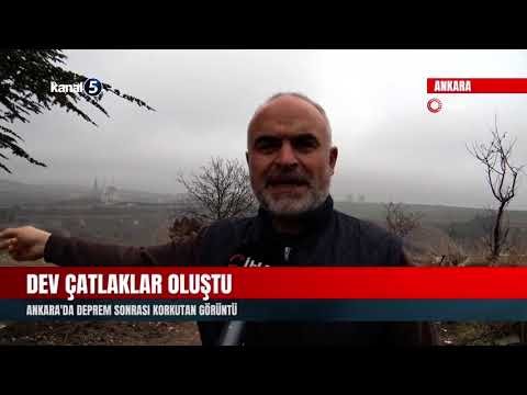 Dev Çatlaklar Oluştu | Ankara’da Deprem Sonrası Korkutan Görüntü