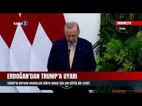 Erdoğan’dan Trump’a Uyarı | Büyük Bir Tehdit Olarak Görüyorum