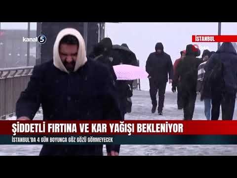 Şiddetli Fırtına ve Kar Yağışı Bekleniyor | İstanbul’da 4 Gün Boyunca Göz Gözü Görmeyecek