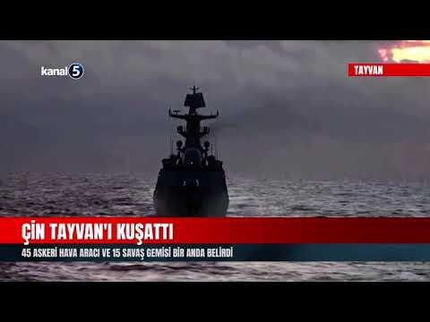 Çin Tayvan’ı Kuşattı | 45 Askeri Hava Aracı ve 15 Savaş Gemisi Bir Anda Belirdi