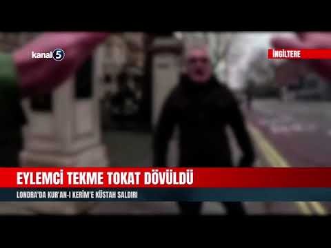 Londra’da Kur’an-ı Kerim’e Küstah Saldırı | Eylemci Tekme Tokat Dövüldü