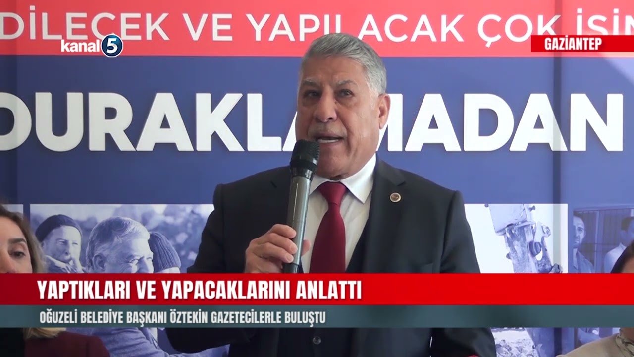 Oğuzeli Belediye Başkanı Öztekin Gazetecilerle Buluştu