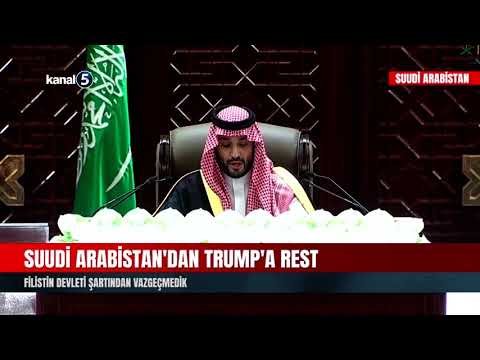 Suudi Arabistan’dan Trump’a Rest | Filistin Devleti Şartından Vazgeçmedik