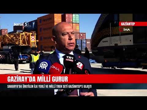 GAZİRAY’da milli gurur | İlk yerli tren seti raylarda