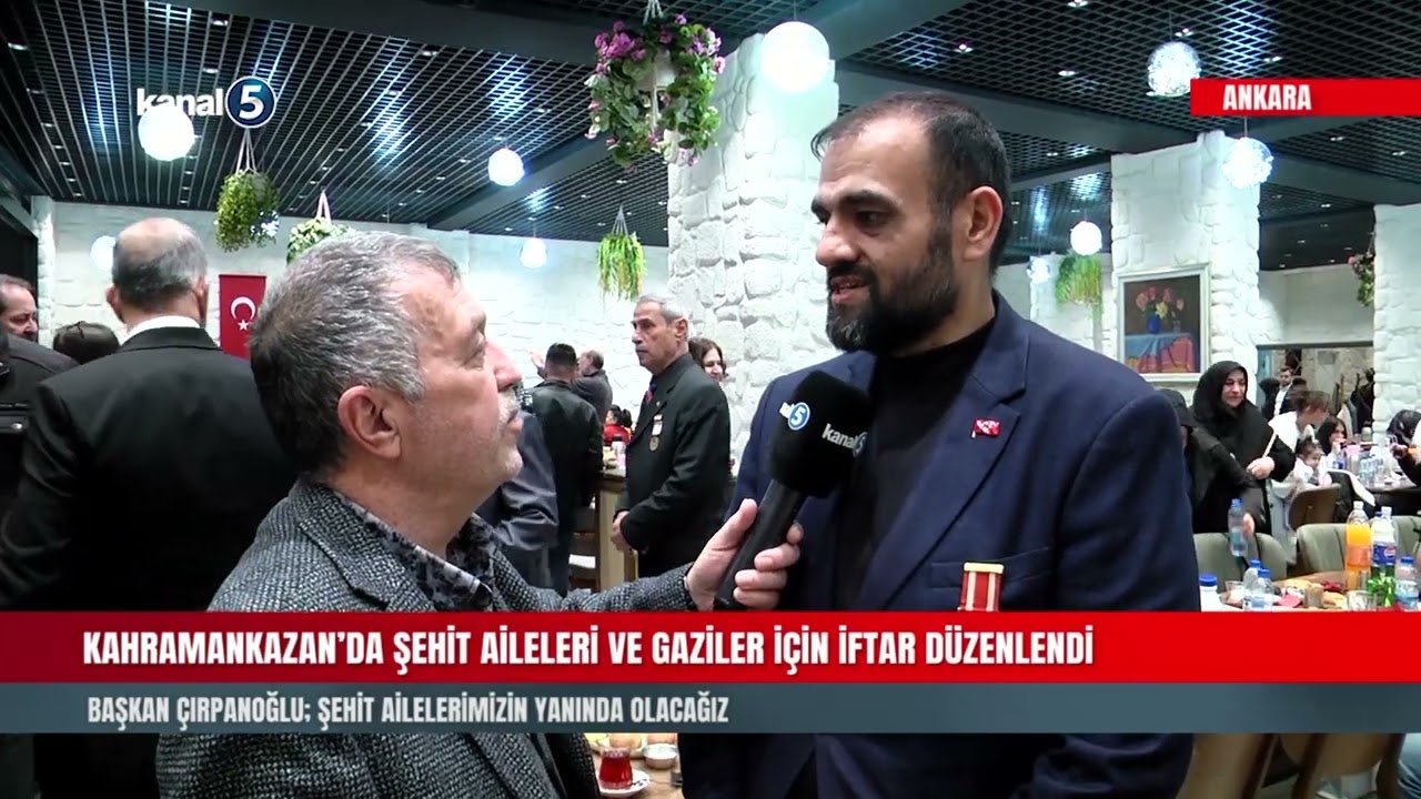 Kahramankazan’da Şehit Aileleri Ve Gaziler İçin İftar Düzenlendi