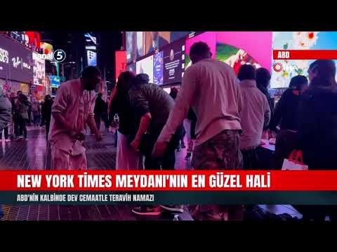 New York Times Meydanı’nın En Güzel Hali | ABD’nin Kalbinde Dev Cemaatle Teravih Namazı