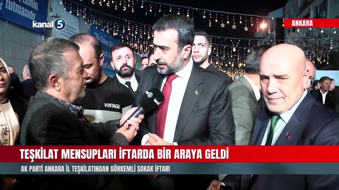 AK Parti Ankara İl Teşkilatından Görkemli Sokak İftarı