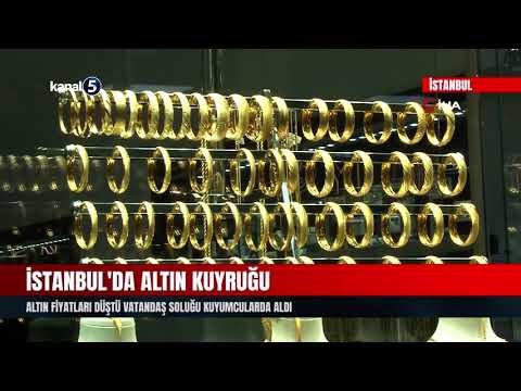 Altın Fiyatları Düştü Vatandaş Soluğu Kuyumcularda Aldı