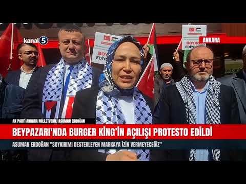 Beypazarı’nda Burger King’in Açılışı Protesto Edildi