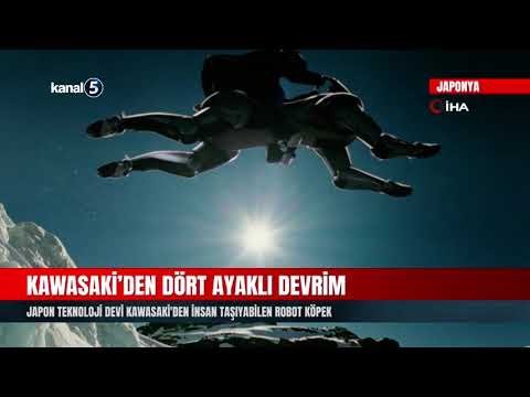 Japon Teknoloji Devi Kawasaki’den İnsan Taşıyabilen Robot Köpek