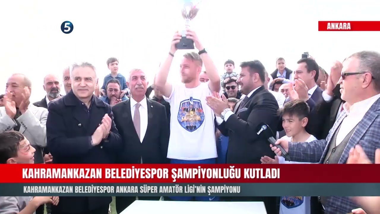 Kahramankazan Belediyespor Şampiyonluğu Kutladı
