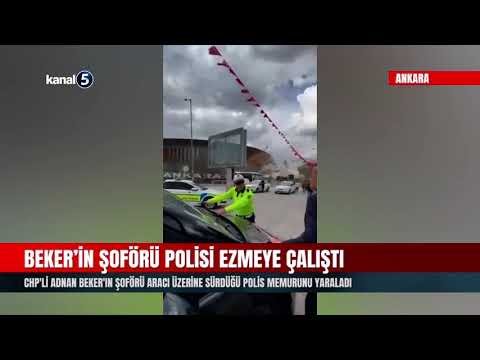 CHP’li Adnan Beker’in Şoförü Aracı Üzerine Sürdüğü Polis Memurunu Yaraladı