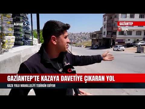 Gaziantep’te Kazaya Davetiye Çıkaran Yol | Kaza Yolu Mahalleliyi Tedirgin Ediyor