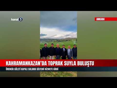 Kahramankazan’da Toprak Suyla Buluştu | Örencik Göleti Kapalı Sulama Sistemi Hizmete Girdi