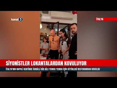 İtalya’nın Napoli Kentinde İsrailli Bir Aile Yemek Yemek Için Gittikleri Restorandan Kovuldu