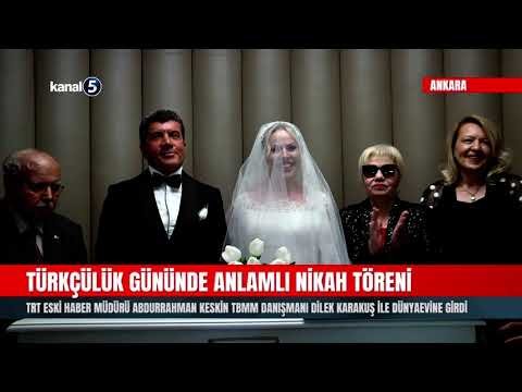 TRT Eski Haber Müdürü Abdurrahman Keskin TBMM Danışmanı Dilek Karakuş İle Dünyaevine Girdi