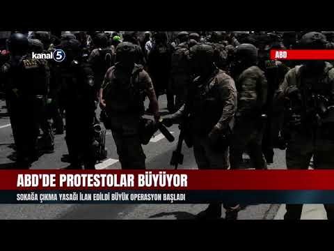 ABD’de Protestolar Büyüyor | Sokağa Çıkma Yasağı İlan Edildi Büyük Operasyon Başladı