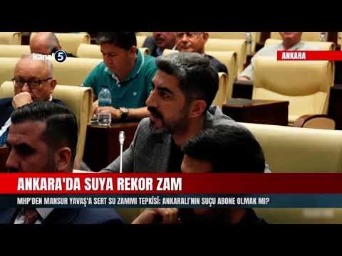 Ankara’da Suya Rekor Zam | MHP’den Mansur Yavaş’a Sert Su Zammı Tepkisi