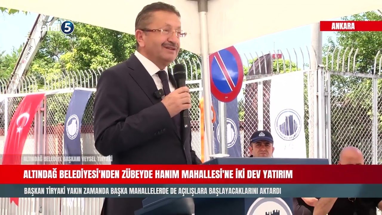 Altındağ Belediyesi’nden Zübeyde Hanım Mahallesi’ne İki Dev Yatırım