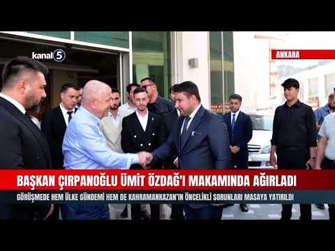 Kahramankazan Belediye Başkanı Çırpanoğlu Ümit Özdağ’ı Makamında Ağırladı