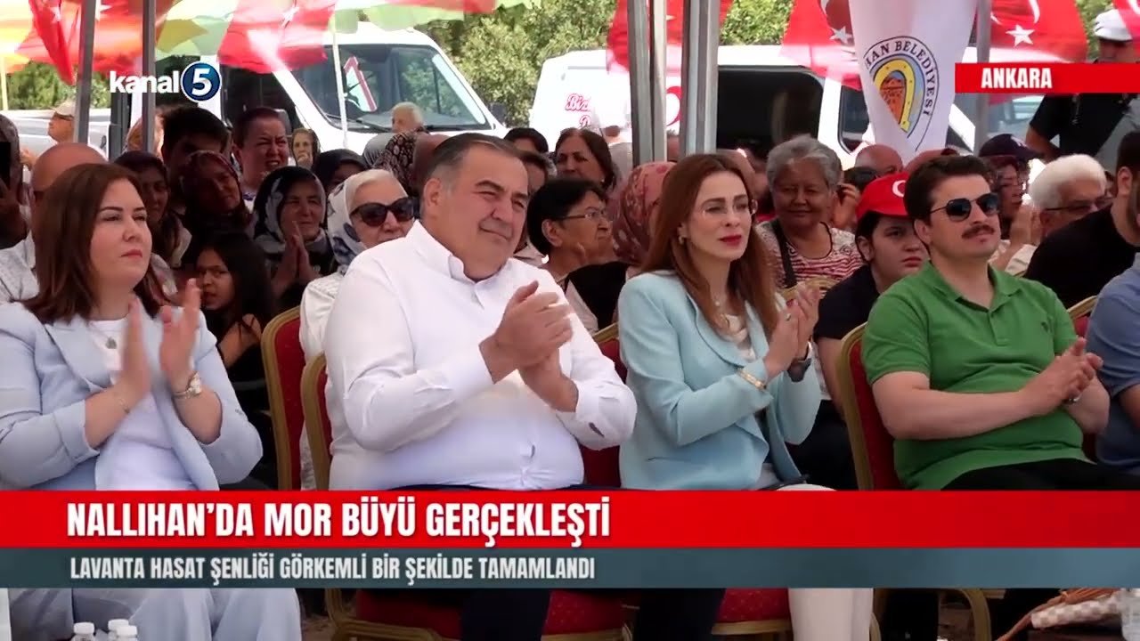Nallıhan’da Mor Büyü Gerçekleşti | Lavanta Hasat Şenliği Görkemli Bir Şekilde Tamamlandı