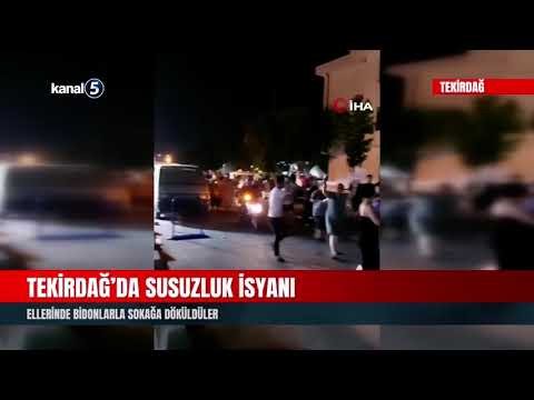 Tekirdağ’da Susuzluk İsyanı | Ellerinde Bidonlarla Sokağa Döküldüler