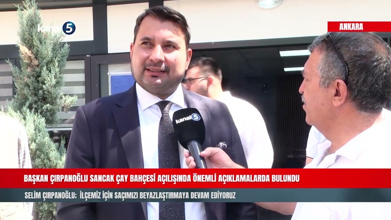Başkan Çırpanoğlu Sancak Çay Bahçesi Açılışında Önemli Açıklamalarda Bulundu