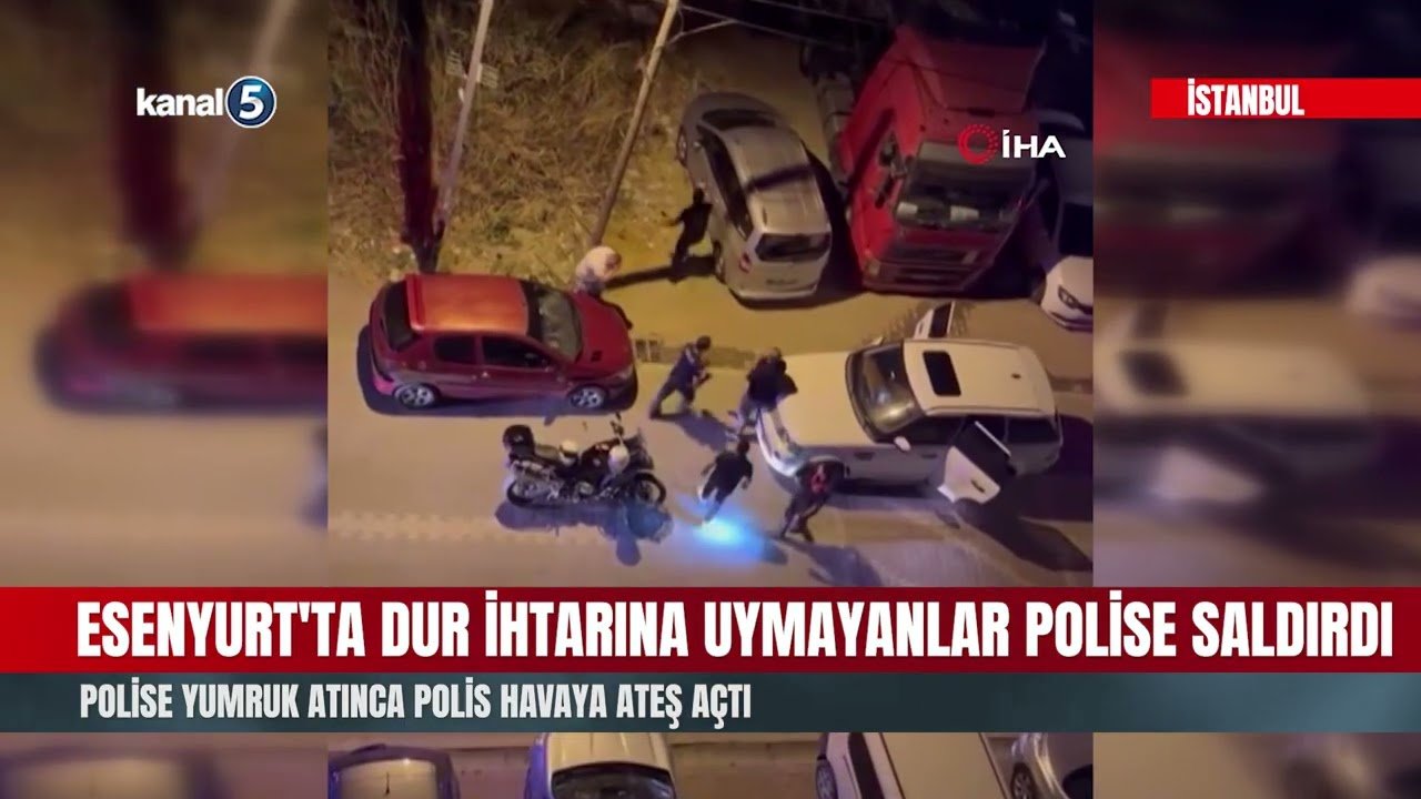 Esenyurt’ta Dur İhtarına Uymayanlar Polise Saldırdı