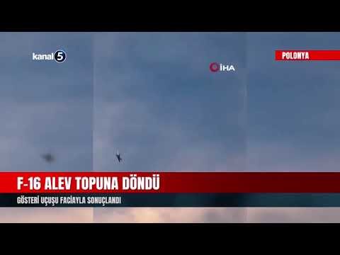 F-16 Alev Topuna Döndü | Gösteri Uçuşu Faciayla Sonuçlandı