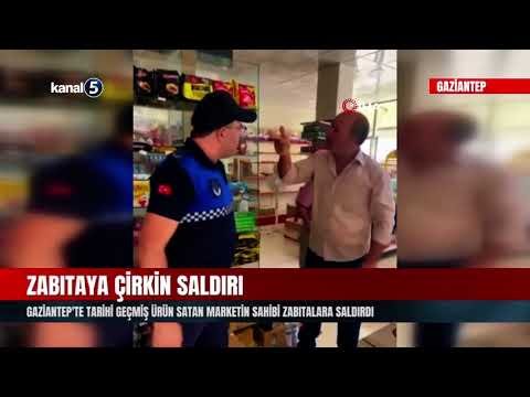 Gaziantep’te Tarihi Geçmiş Ürün Satan Marketin Sahibi Zabıtalara Saldırdı