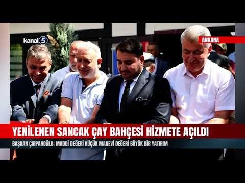 Kahramankazan’da Yenilenen Sancak Çay Bahçesi Hizmete Açıldı