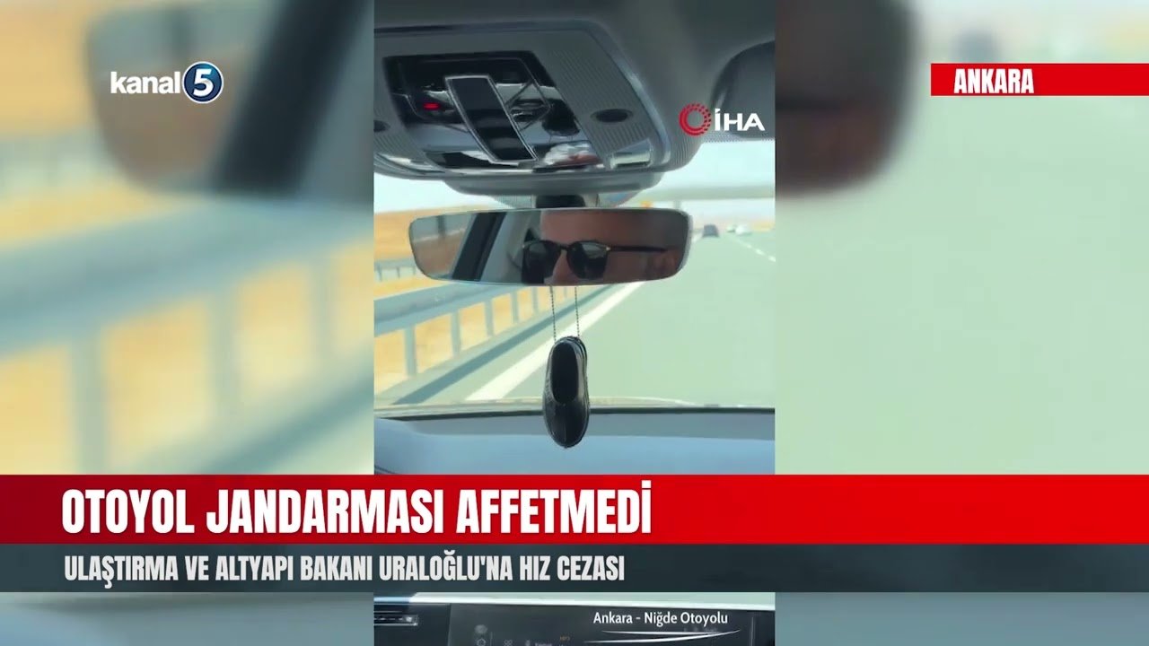 Otoyol Jandarması Affetmedi | Ulaştırma Ve Altyapı Bakanı Uraloğlu’na Hız Cezası
