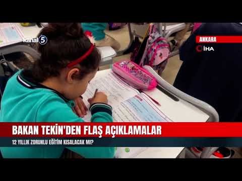 Bakan Tekin’den Flaş Açıklamalar | 12 Yıllık Zorunlu Eğitim Kısalacak Mı?