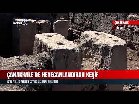 Çanakkale’de Heyecanlandıran Keşif | 1700 Yıllık Yerden Isıtma Sistemi Bulundu