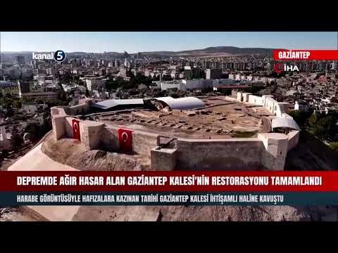 Depremde Ağır Hasar Alan Gaziantep Kalesi’nin Restorasyonu Tamamlandı