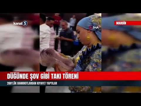 Düğünde Şov Gibi Takı Töreni | 200’lük Banknotlardan Kıyafet Yaptılar